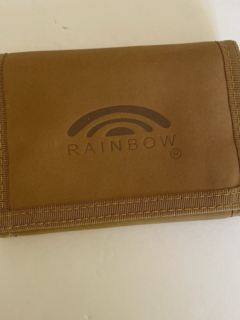Rainbow Sandals Wallet Light Brown Tan Trifold